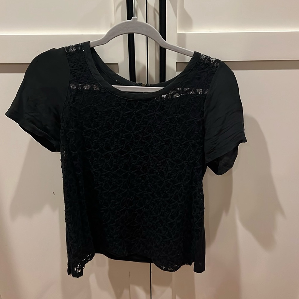 See through lace Madewell top